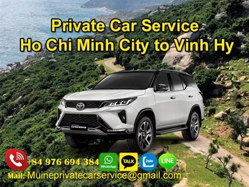 Private Car From Ho Chi Minh City to Vinh Hy